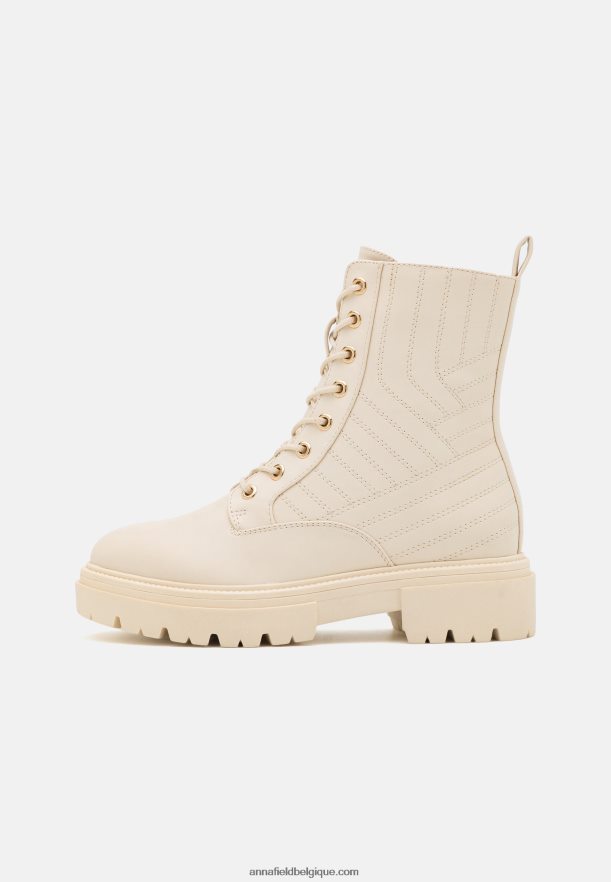 femmes bottines à lacets blanc cassé Anna FieldNHH26B2033