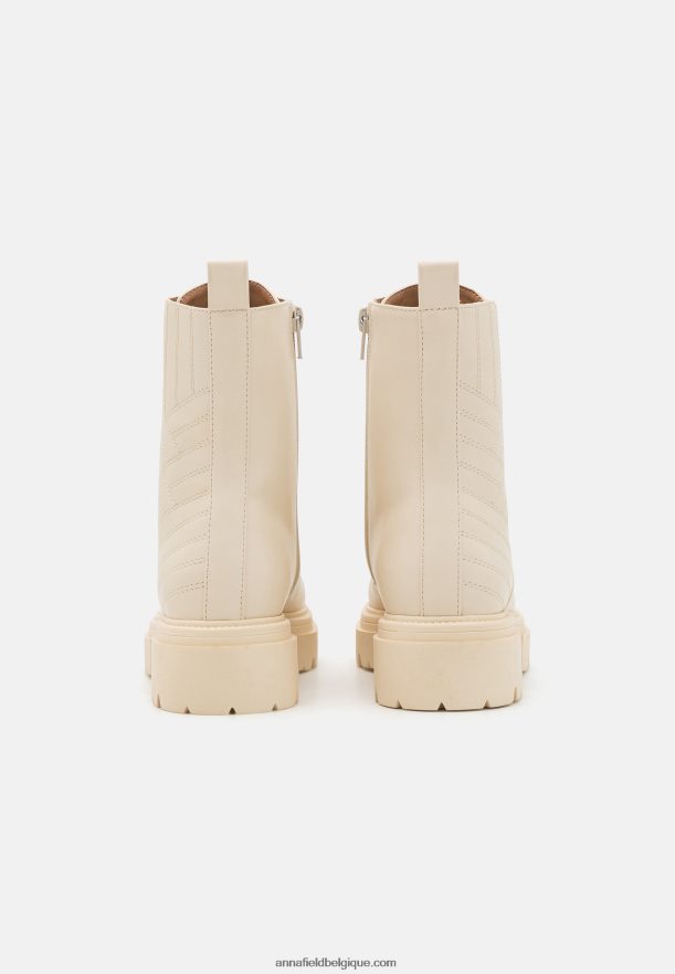 femmes bottines à lacets blanc cassé Anna FieldNHH26B2033