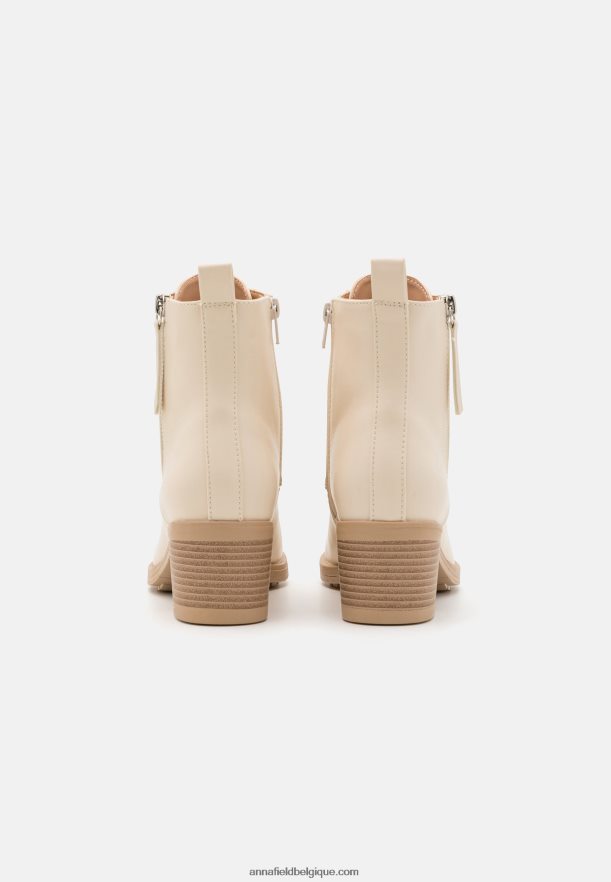 femmes bottines à lacets blanc cassé Anna FieldNHH26B2043