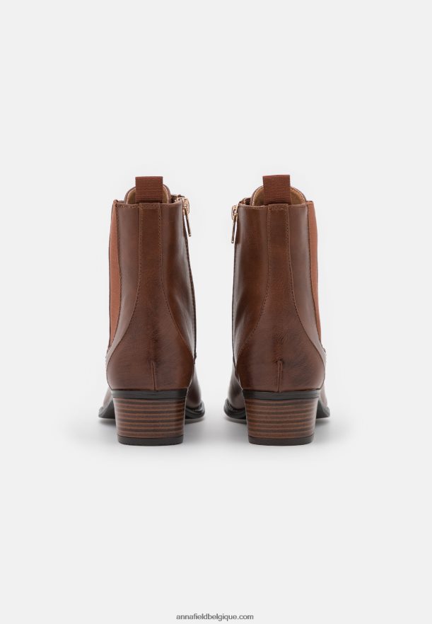 femmes bottines à lacets cognac Anna FieldNHH26B2042
