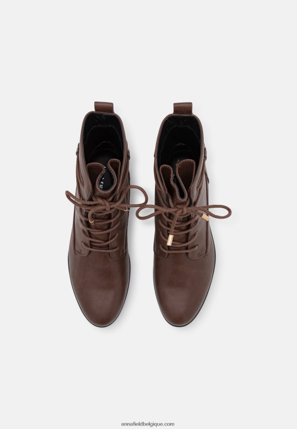 femmes bottines à lacets marron foncé Anna FieldNHH26B2014