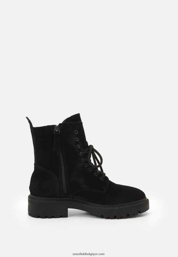 femmes bottines à lacets noires Anna FieldNHH26B2038