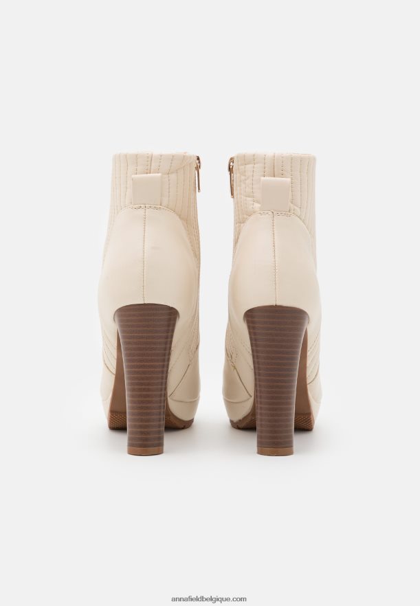 femmes bottines à plateforme blanc cassé Anna FieldNHH26B2058