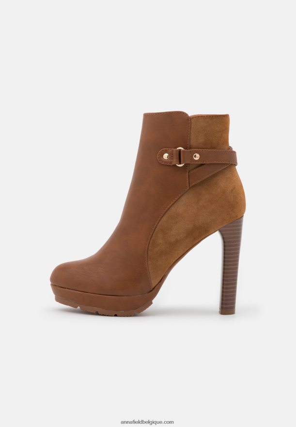 femmes bottines plateforme cognac Anna FieldNHH26B1927