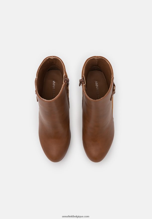 femmes bottines plateforme cognac Anna FieldNHH26B1927