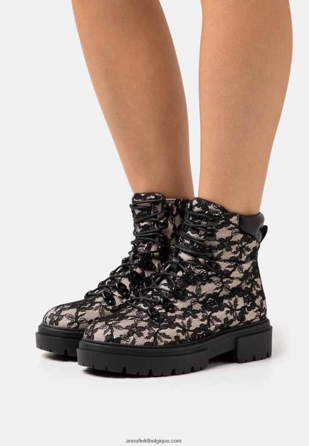 femmes bottines plateforme rose Anna FieldNHH26B2021