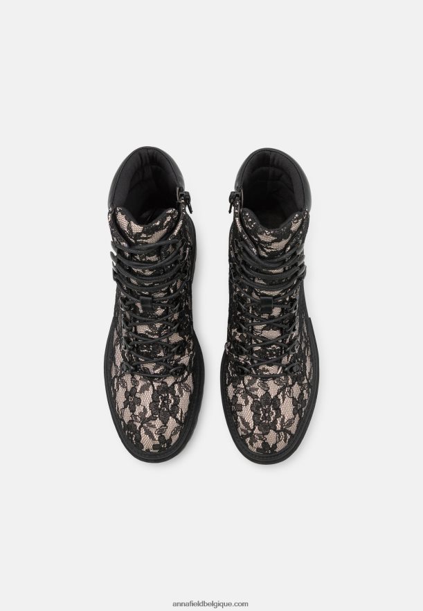 femmes bottines plateforme rose Anna FieldNHH26B2021