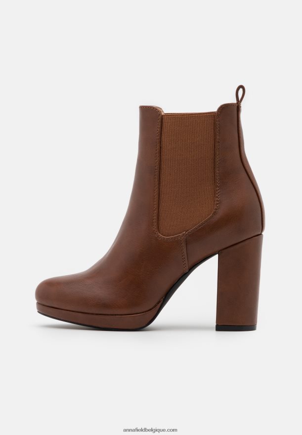 femmes bottines à talons cognac Anna FieldNHH26B2053
