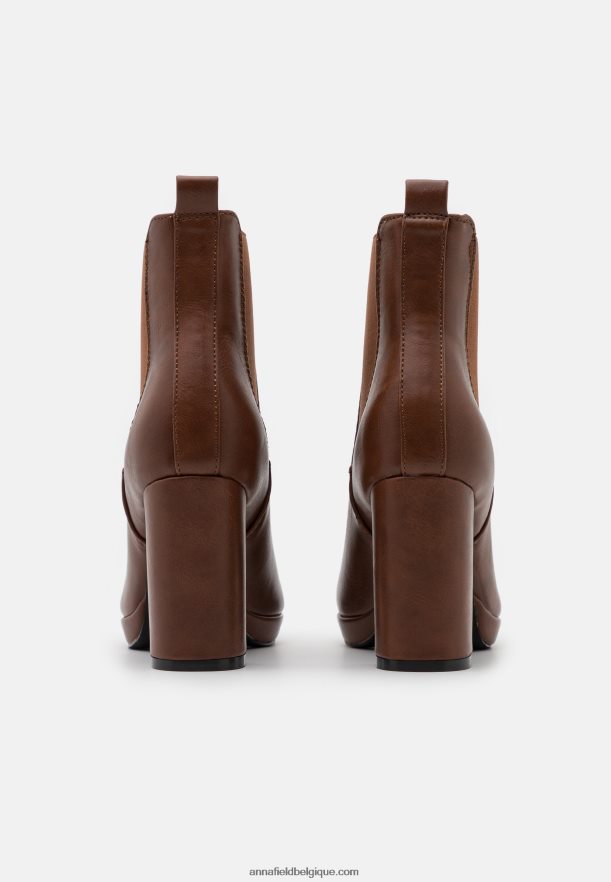 femmes bottines à talons cognac Anna FieldNHH26B2053