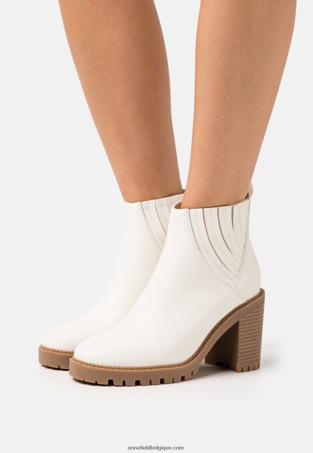 femmes bottines à talons hauts blanches Anna FieldNHH26B1960