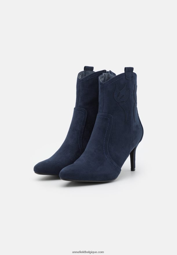 femmes bottines à talons hauts bleu foncé Anna FieldNHH26B2047