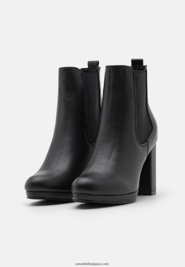 femmes bottines à talons hauts noires Anna FieldNHH26B2054