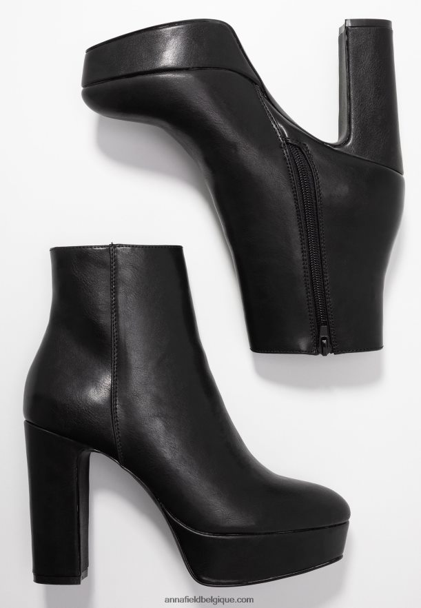 femmes bottines à talons hauts noires Anna FieldNHH26B2059