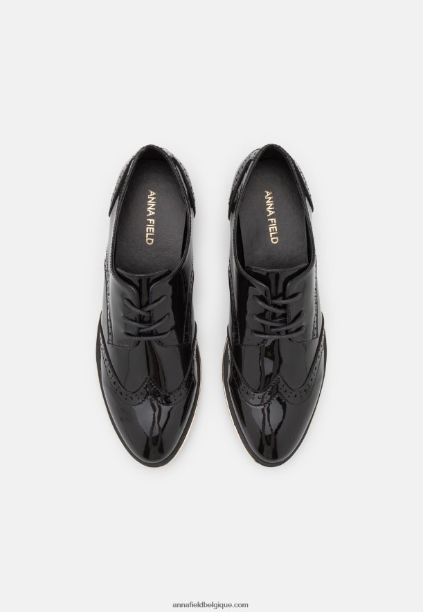 femmes chaussures à lacets noires Anna FieldNHH26B1852