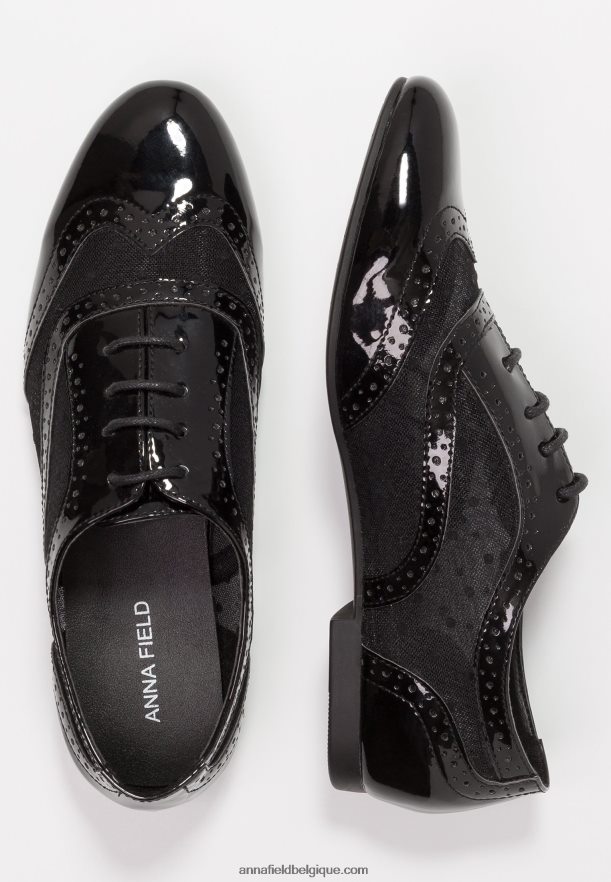 femmes chaussures à lacets noires Anna FieldNHH26B1853
