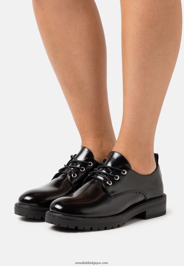 femmes chaussures à lacets noires Anna FieldNHH26B1855