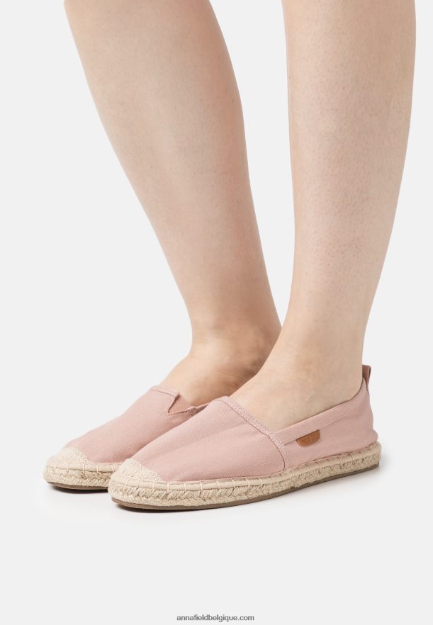 femmes espadrilles couleur or rose Anna FieldNHH26B1838