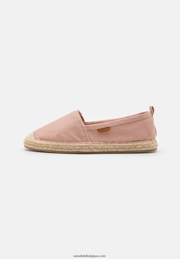 femmes espadrilles couleur or rose Anna FieldNHH26B1838