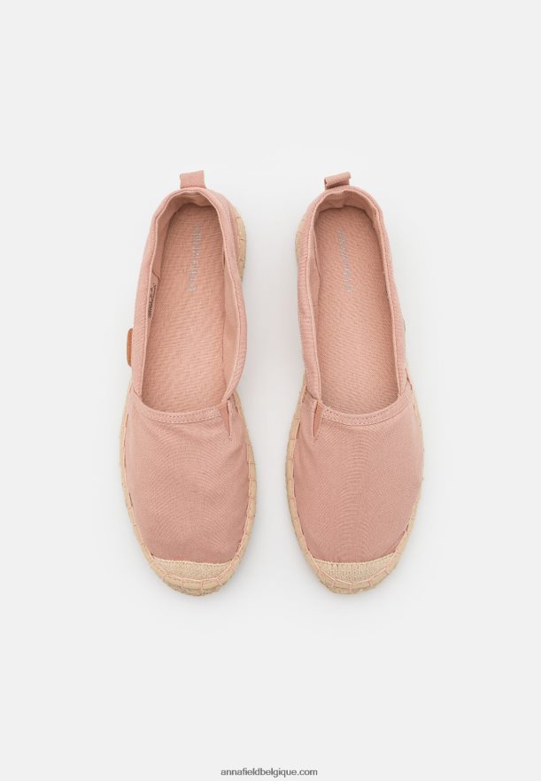 femmes espadrilles couleur or rose Anna FieldNHH26B1838