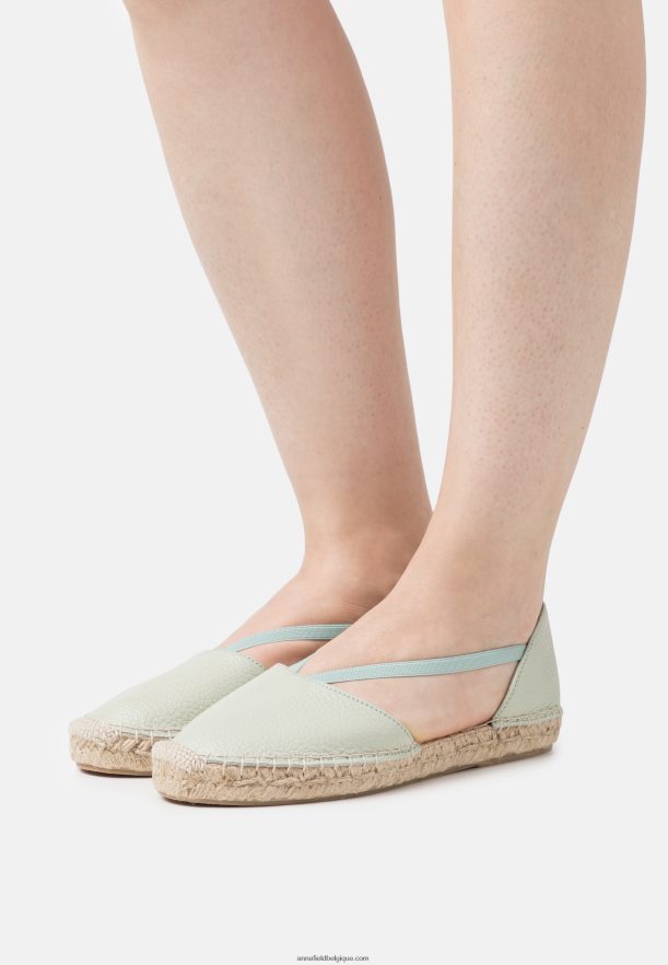 femmes espadrilles en cuir menthe Anna FieldNHH26B1846