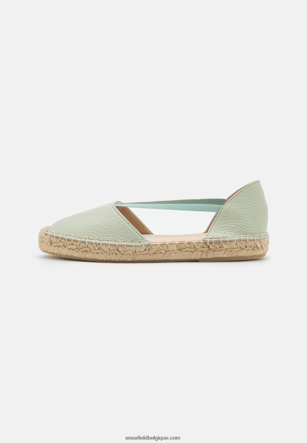 femmes espadrilles en cuir menthe Anna FieldNHH26B1846