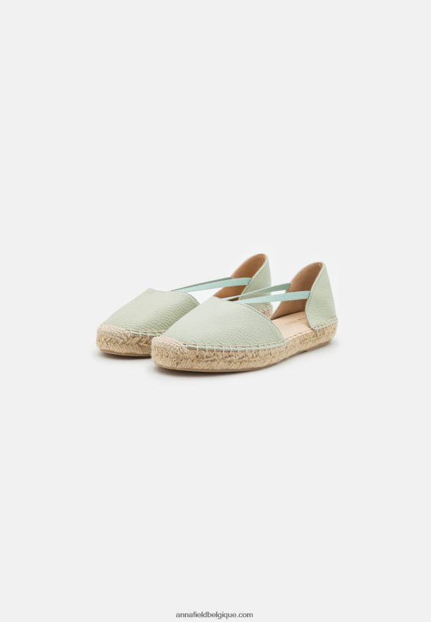 femmes espadrilles en cuir menthe Anna FieldNHH26B1846