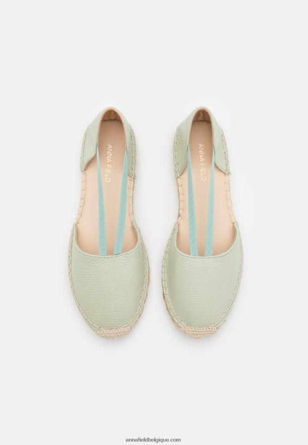 femmes espadrilles en cuir menthe Anna FieldNHH26B1846