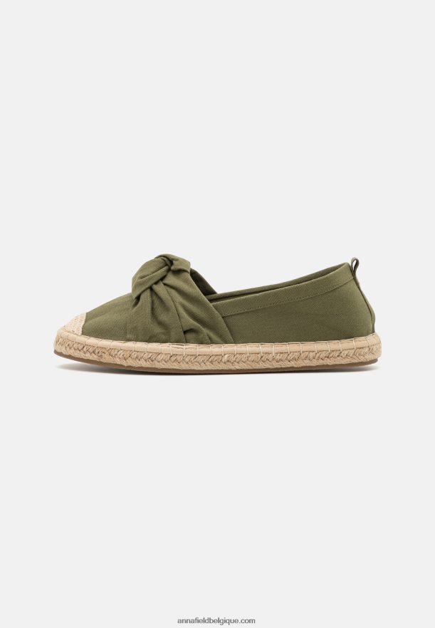 femmes espadrilles kaki Anna FieldNHH26B1839
