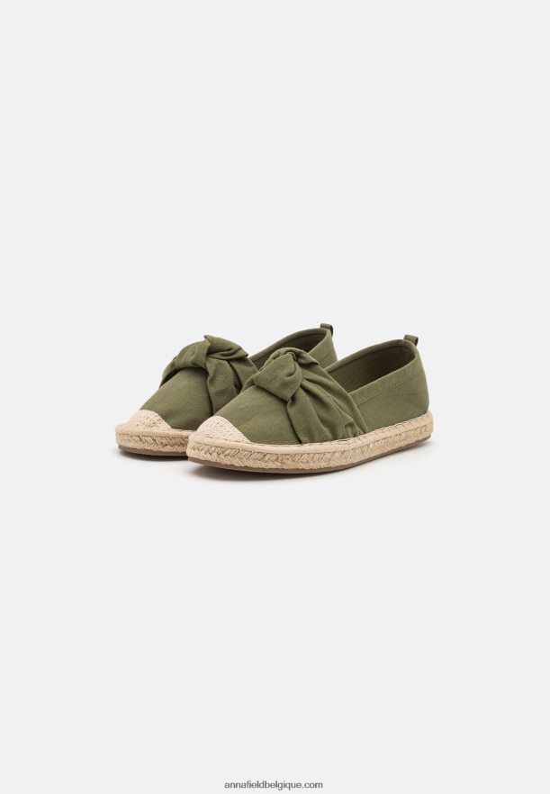 femmes espadrilles kaki Anna FieldNHH26B1839