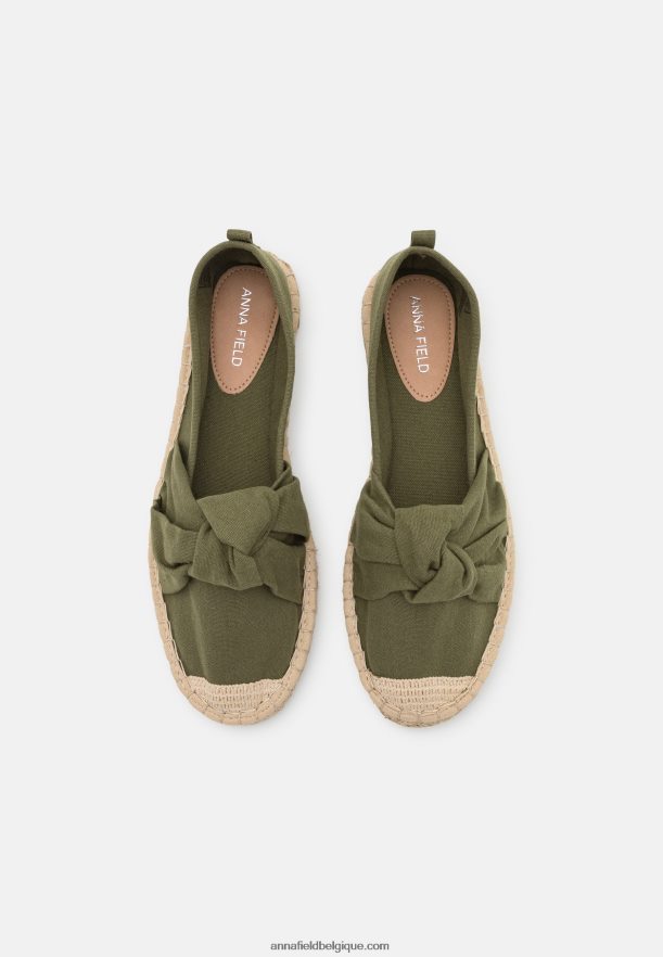 femmes espadrilles kaki Anna FieldNHH26B1839