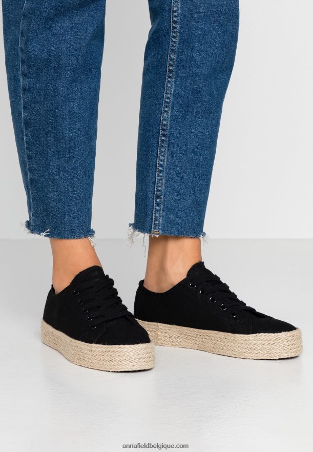 femmes espadrilles noires Anna FieldNHH26B1834