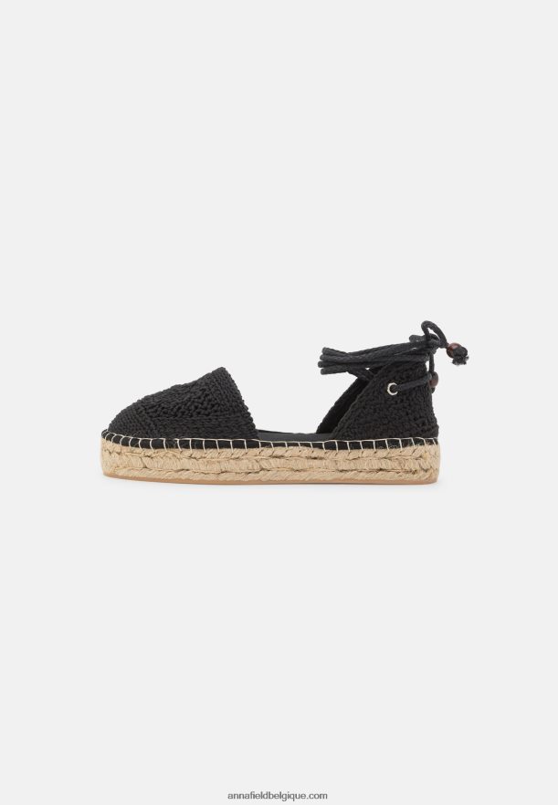 femmes espadrilles noires Anna FieldNHH26B1844