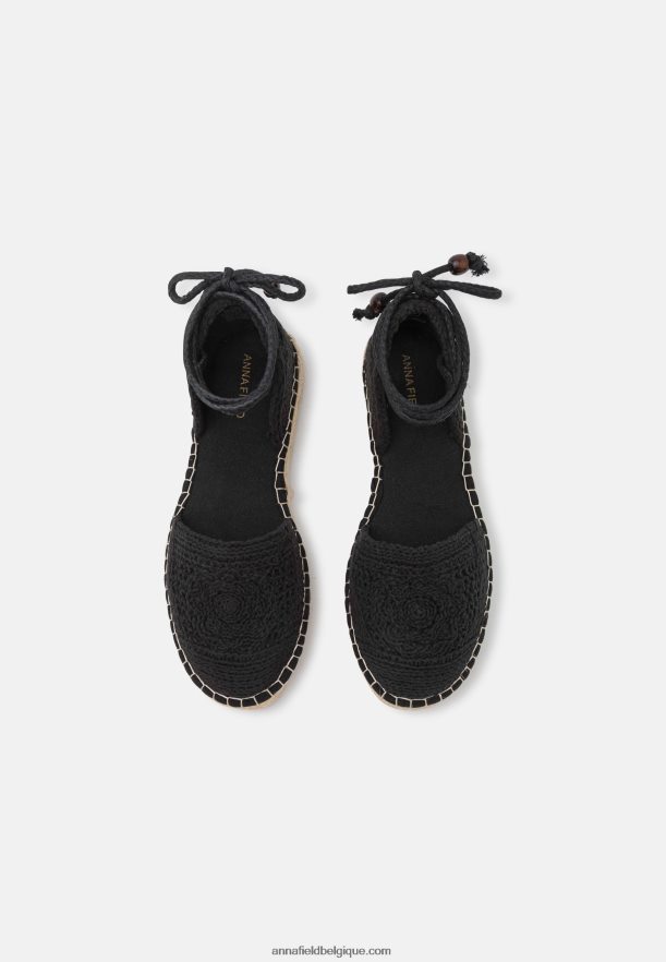 femmes espadrilles noires Anna FieldNHH26B1844