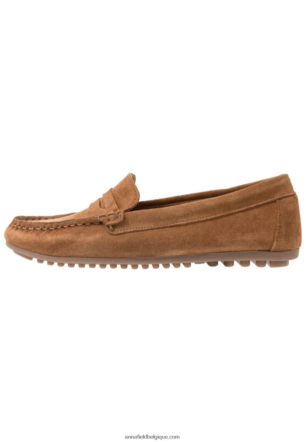 femmes mocassins cuir cognac Anna FieldNHH26B1858