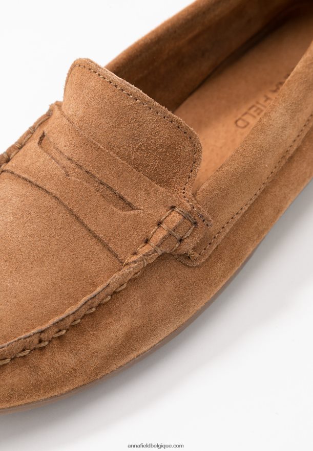 femmes mocassins cuir cognac Anna FieldNHH26B1858