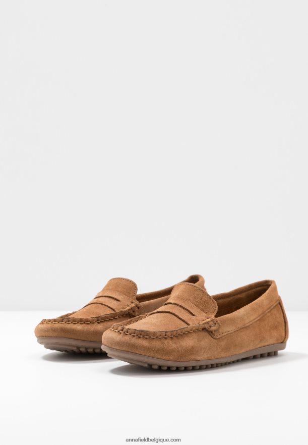 femmes mocassins cuir cognac Anna FieldNHH26B1858