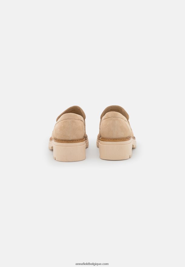 femmes sans lacets en cuir beige Anna FieldNHH26B1807