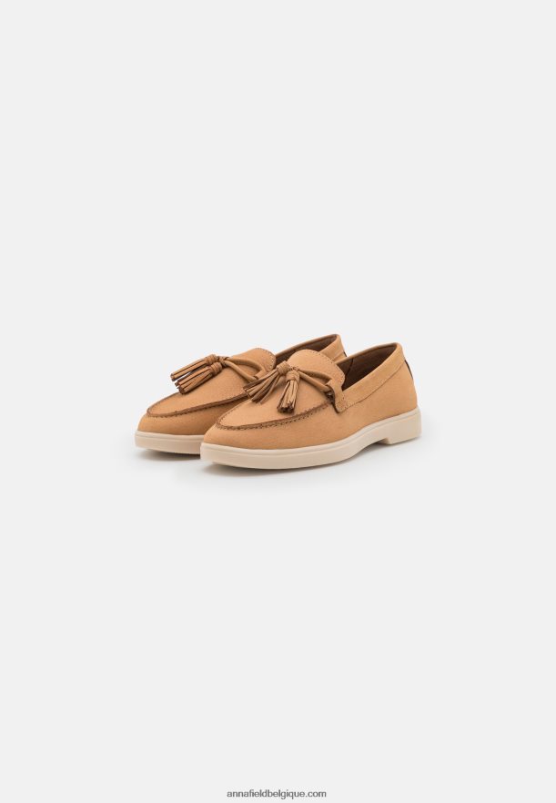 femmes sans lacets en cuir beige Anna FieldNHH26B1814