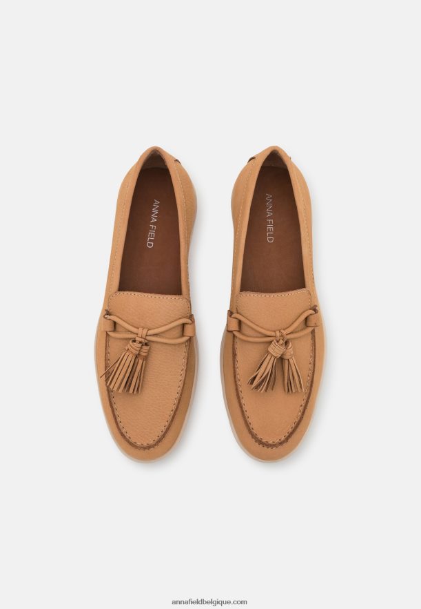 femmes sans lacets en cuir beige Anna FieldNHH26B1814