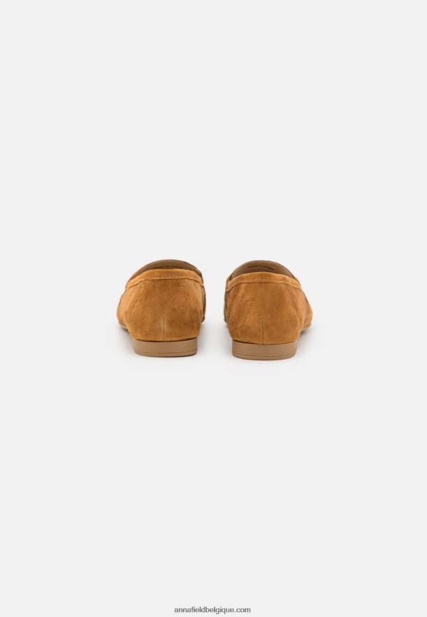 femmes sans lacets en cuir cognac Anna FieldNHH26B1819