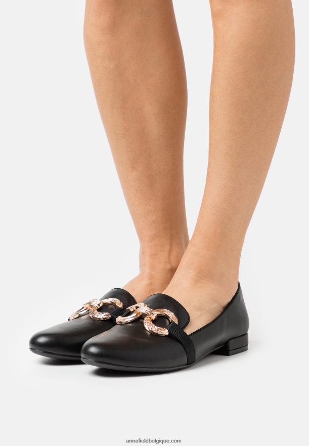 femmes slip-on noir Anna FieldNHH26B1806