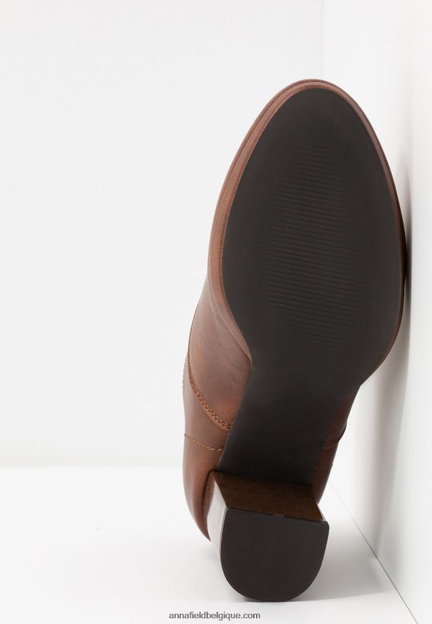 femmes bottines talon haut confort cognac Anna FieldNHH26B1748