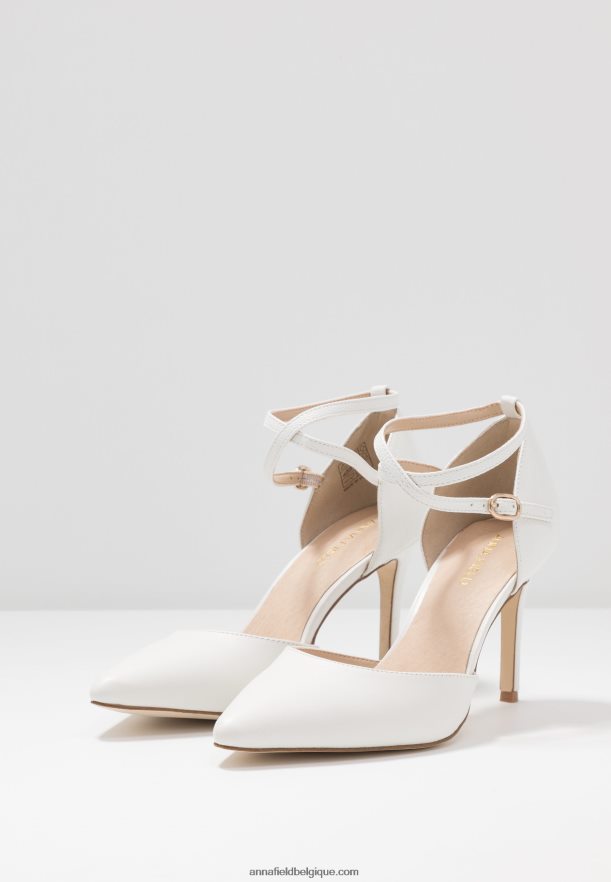 femmes cuir escarpins talons hauts blanc Anna FieldNHH26B1693