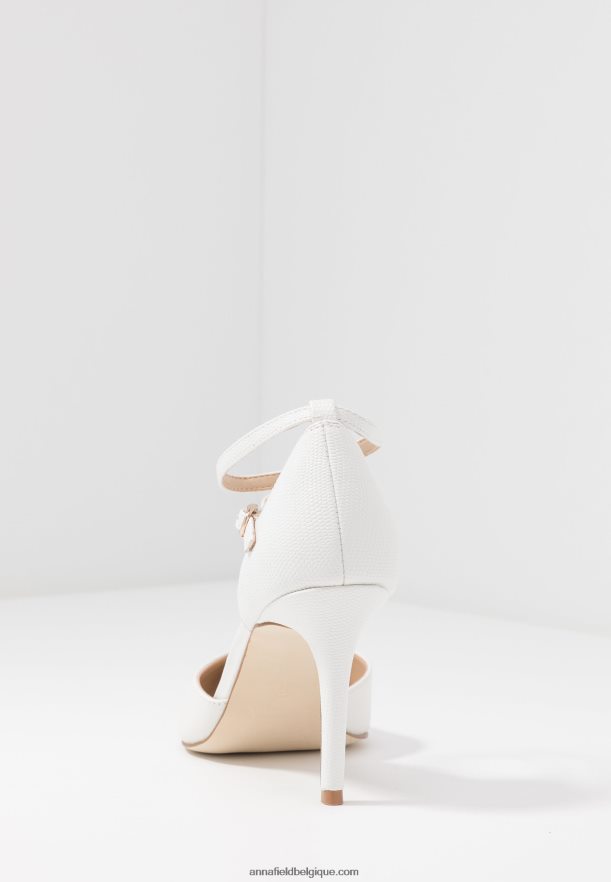 femmes cuir escarpins talons hauts blanc Anna FieldNHH26B1693