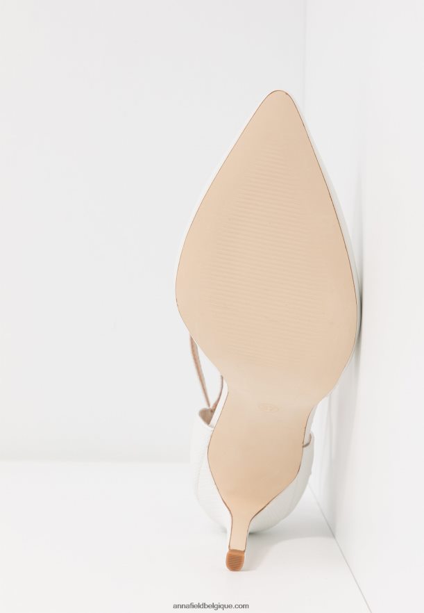 femmes cuir escarpins talons hauts blanc Anna FieldNHH26B1693