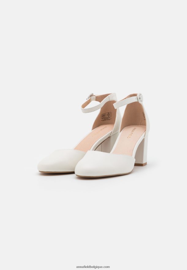 femmes talons classiques en cuir blanc Anna FieldNHH26B1661