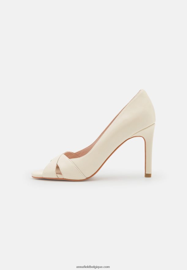 femmes talons classiques en cuir blanc Anna FieldNHH26B1695