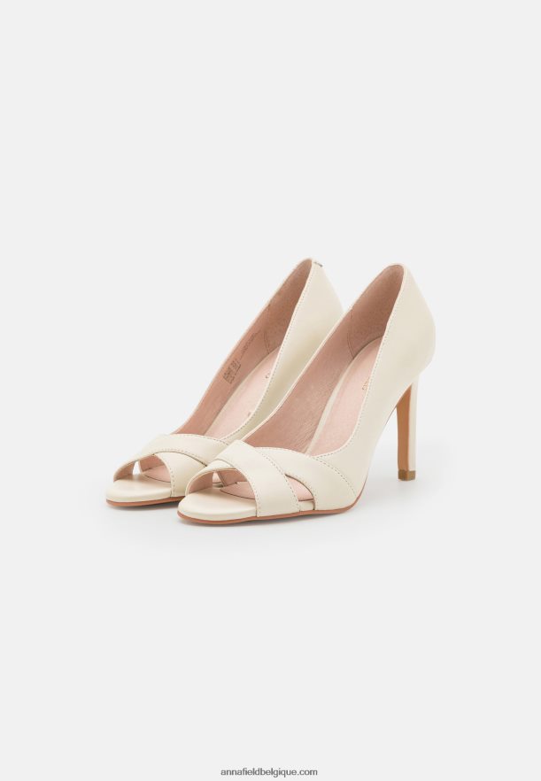 femmes talons classiques en cuir blanc Anna FieldNHH26B1695
