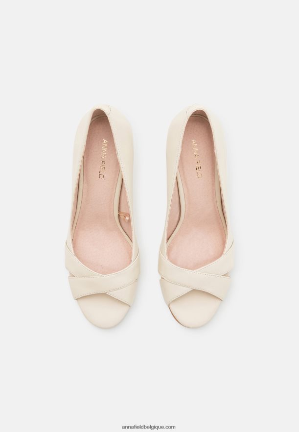 femmes talons classiques en cuir blanc Anna FieldNHH26B1695