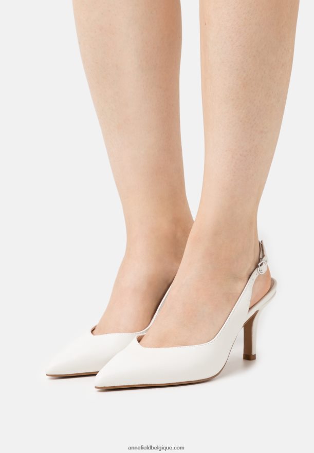 femmes talons classiques en cuir blanc Anna FieldNHH26B1696